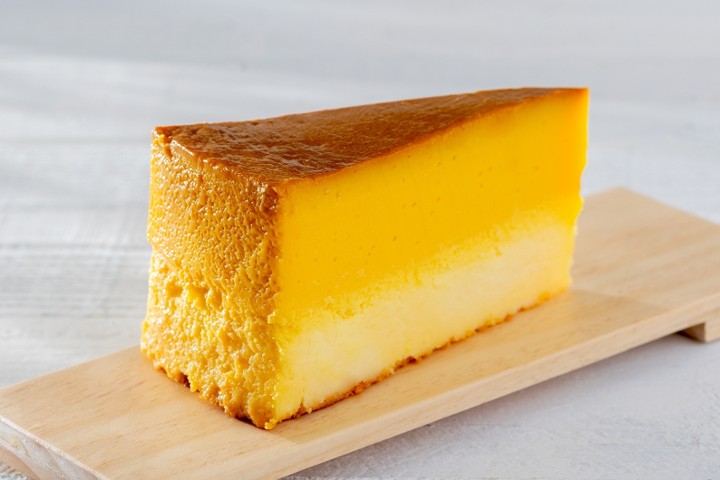 Flan Cheesecake Slice