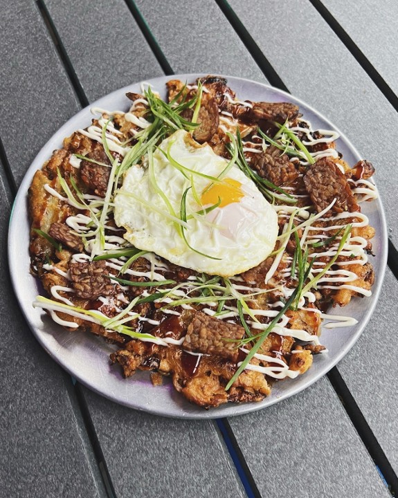 Tempeh Bacon Okonomiyaki