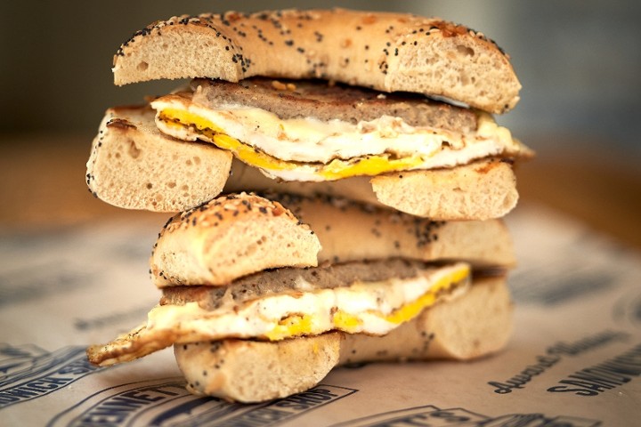 Sausage, Egg & Cheese Bagel