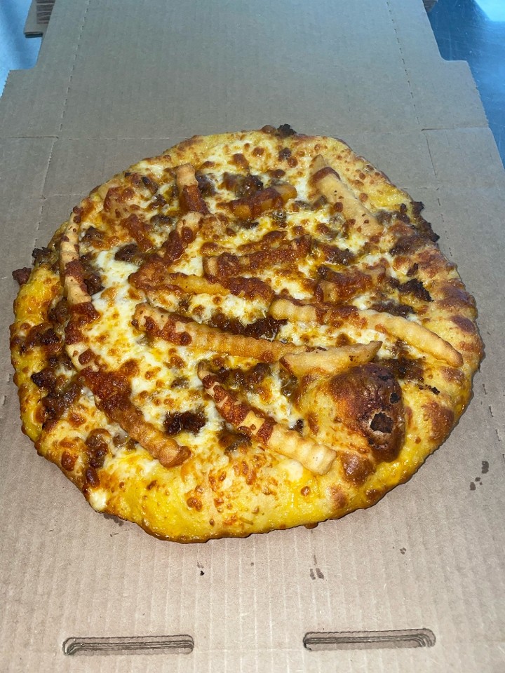 14" Conner's Chili Fry Pizza