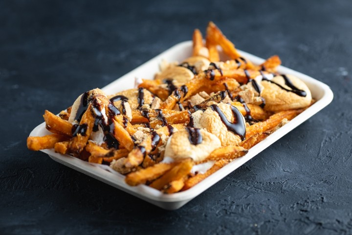 S'mores Loaded Sweet Potato Fries