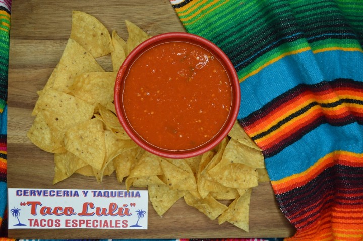 Chips and Red Salsa