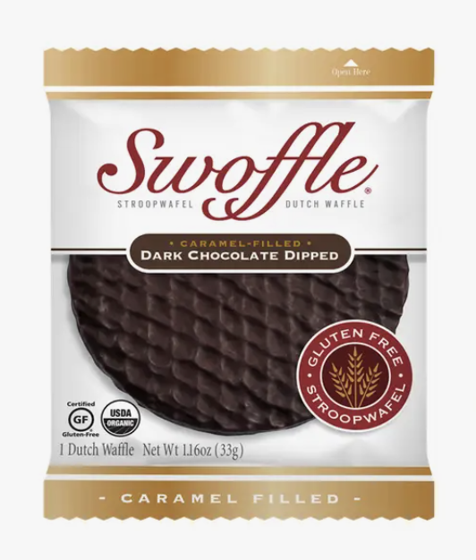 Swoffle Stroopwafel - Dark Chocolate Dipped (GF)