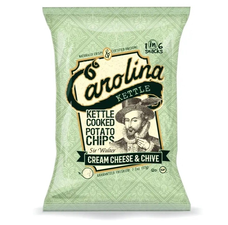 Cream Cheese and Chive Chips - Carolina Kettle Chips