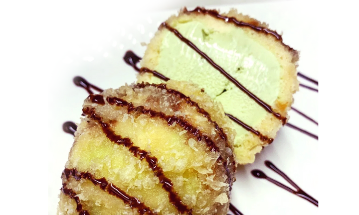 Green tea tempura ice cream