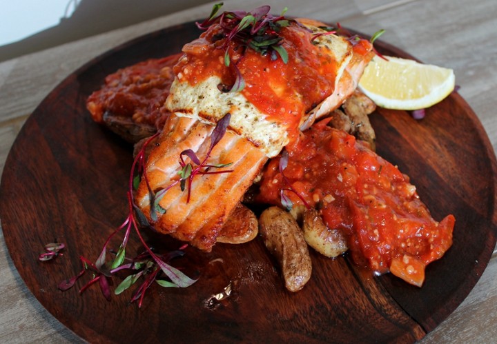 Baked Feta Salmon