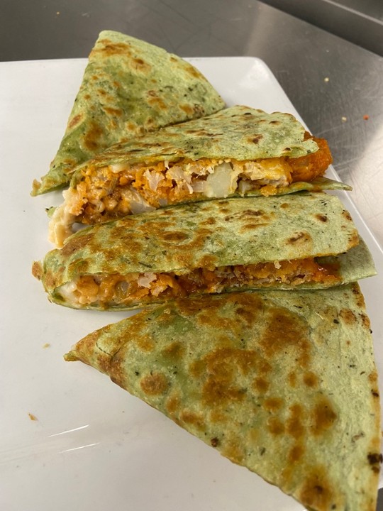 BUFFALO CAULIFLOWER QUESADILLA