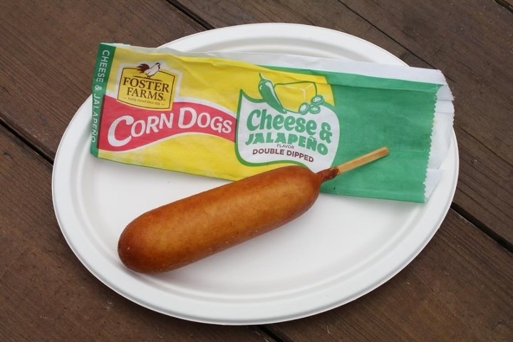 Jalapeno Cheddar Corn Dog