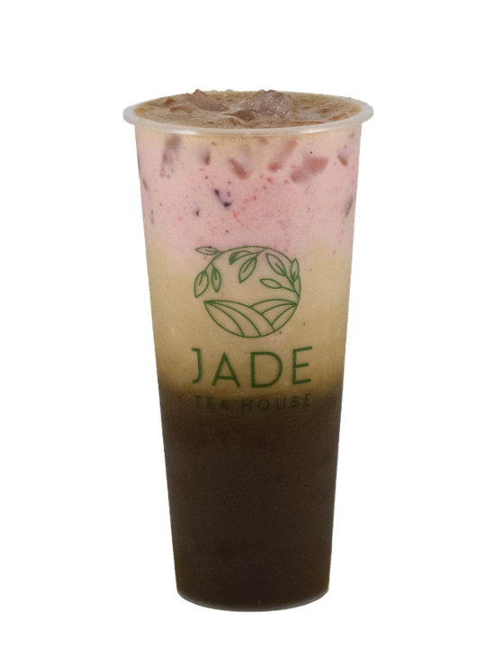 32. Strawberry Hojicha Latte