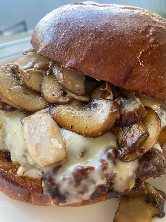 Bacon Mushroom Swiss Burger