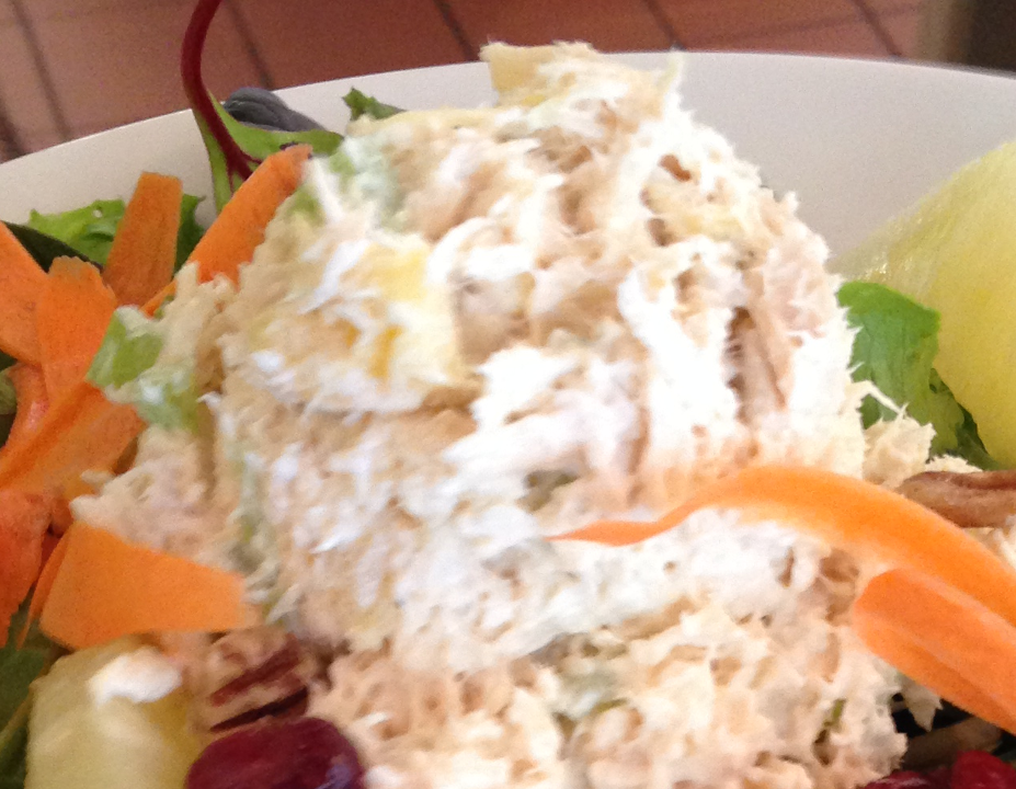 Scoop of Hawaiian Chicken Salad