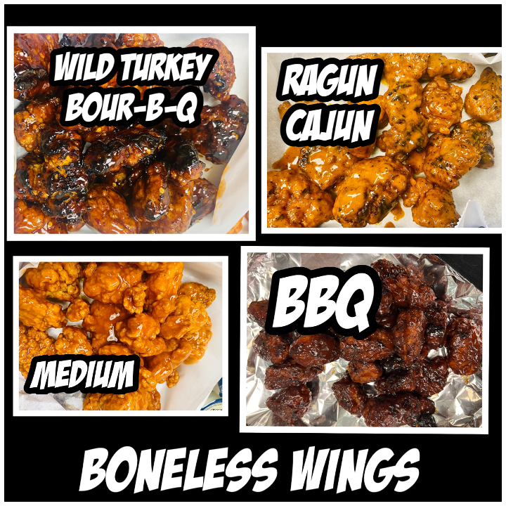 Lg Pizza/Pound Boneless Wings