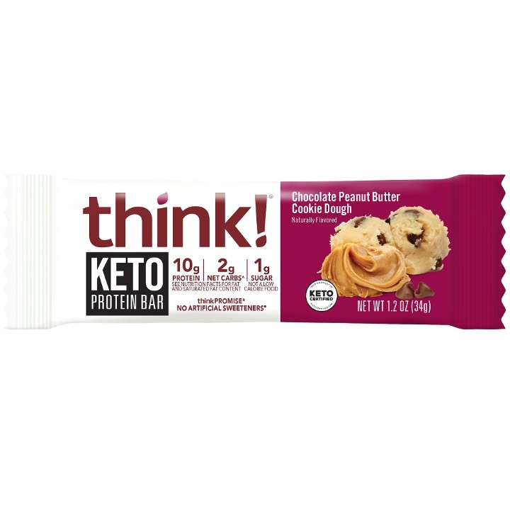 Think Delight Keto Chocolate Peanut Butter Cookie Dough