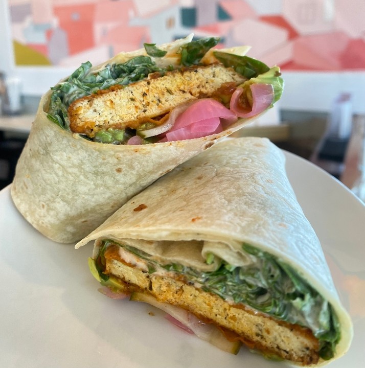 Buffalo Tofu Wrap