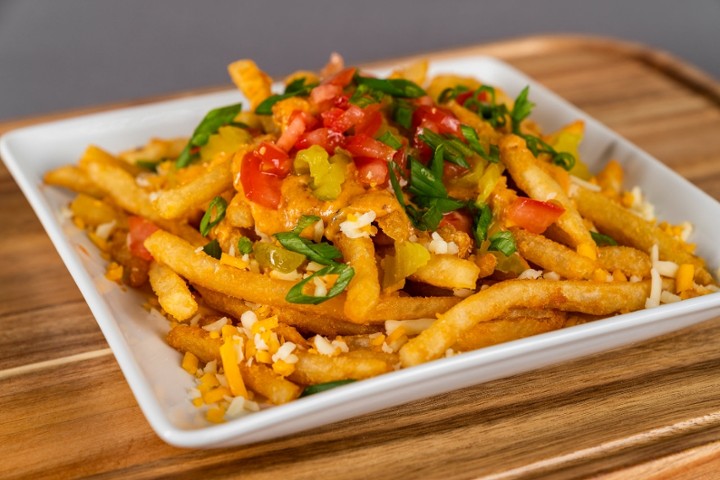 Loaded Jerk Chicken Fries