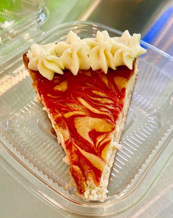 Strawberry Crunch Cheesecake Slice