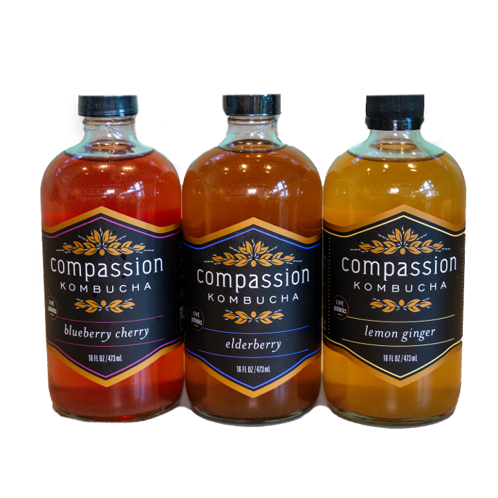 Compassion Kombucha Bottles