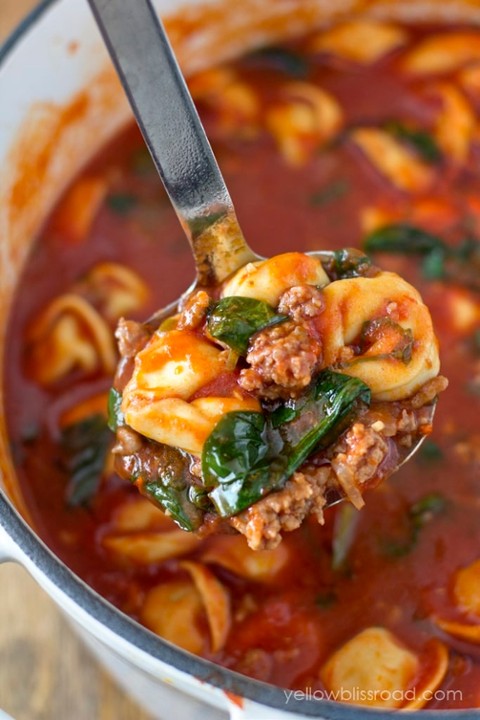 Sausage & Tortellini Soup (HOT)