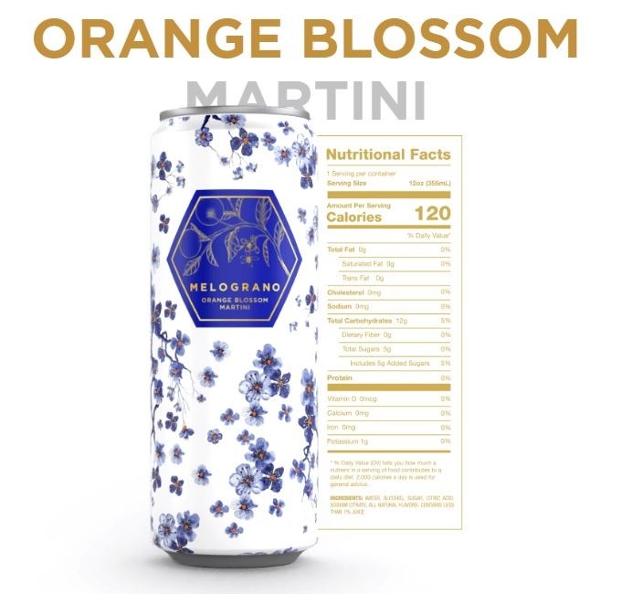Melograno Orange Blossom Martini