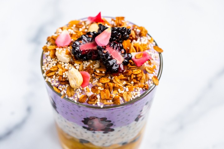 Taro Blueberry Chia Pudding