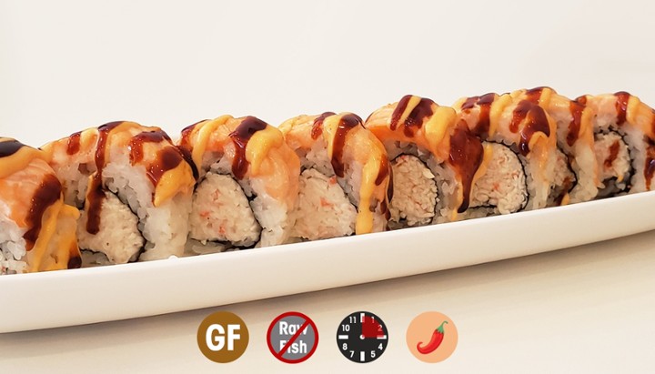 [GF] Baked Salmon Roll (8pc)