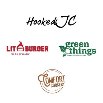 Hooked JC/Lit Burger/Green Things/Comfort Cookery