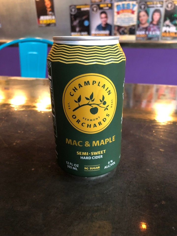 Champlain Orchards Mac & Maple Semi-Sweet Hard Cider - 6% ABV