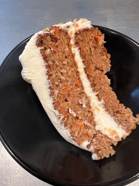 Slice of grandmother's carrot cake