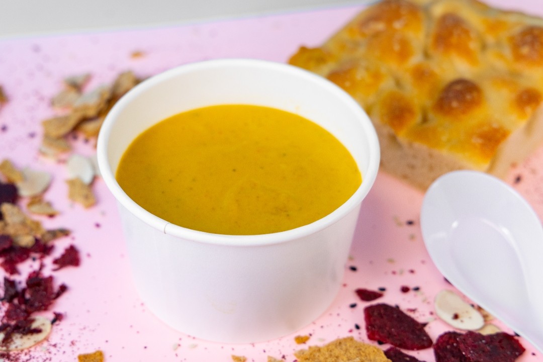 Homemade Butternut Squash with Truffle Oil Soup