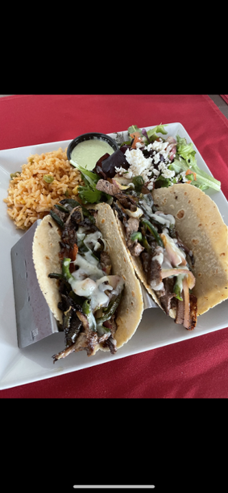 Filet Mignon Tacos Poblanos