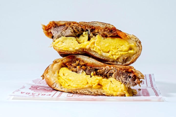 Mojo Pork Breakfast Sandwich +