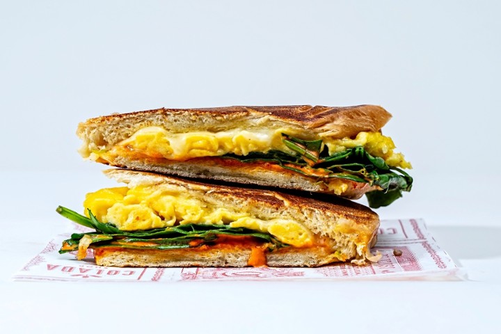Spinach & Cheese Breakfast Sandwich +