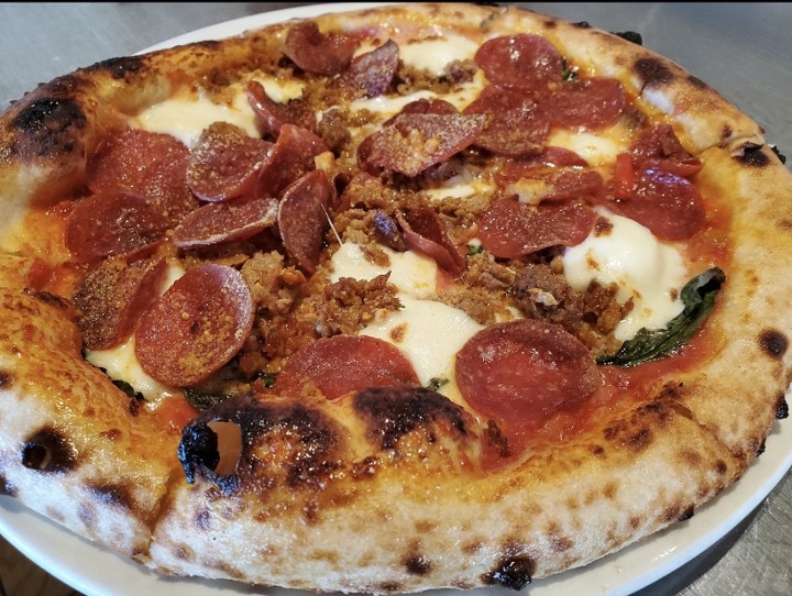 Fennel Sausage & Pepperoni Pizza