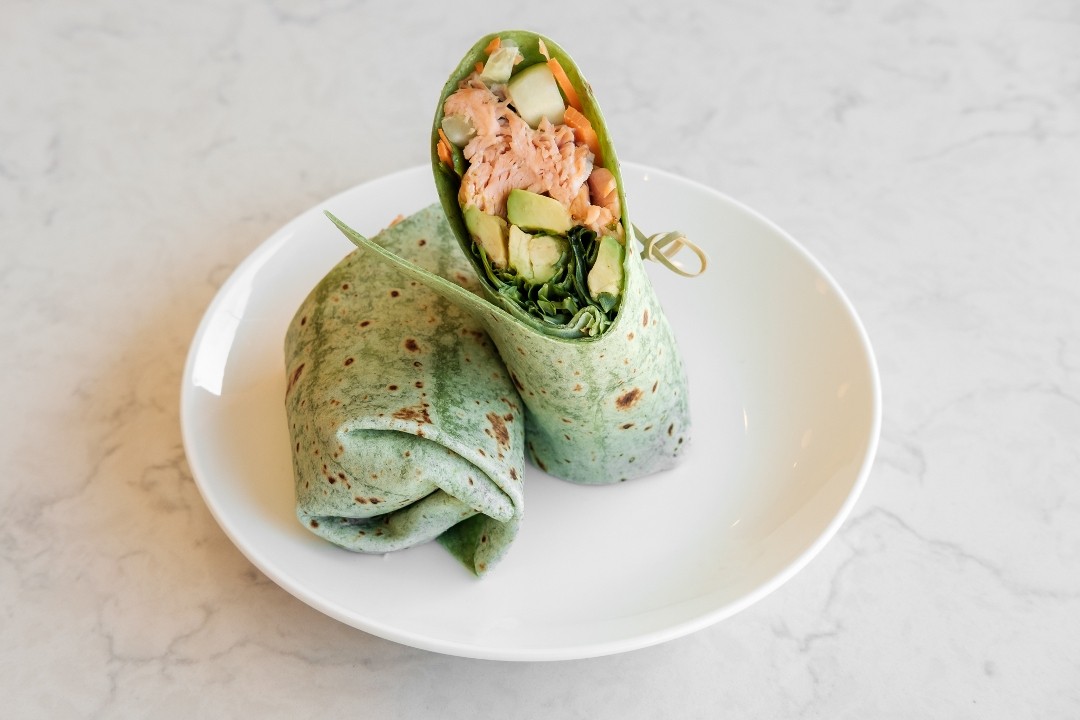 Grilled Salmon Wrap - D