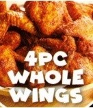4pc Whole Wings