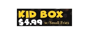 KIDS BOX 6PC BONELESS WINGS W/SMALL FRIES