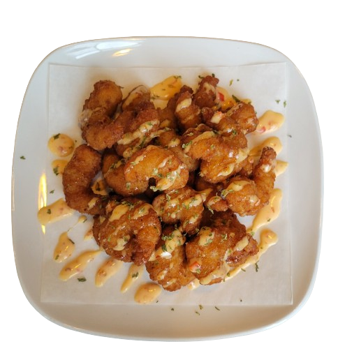 Popcorn Shrimp with Rice 炸虾球 饭