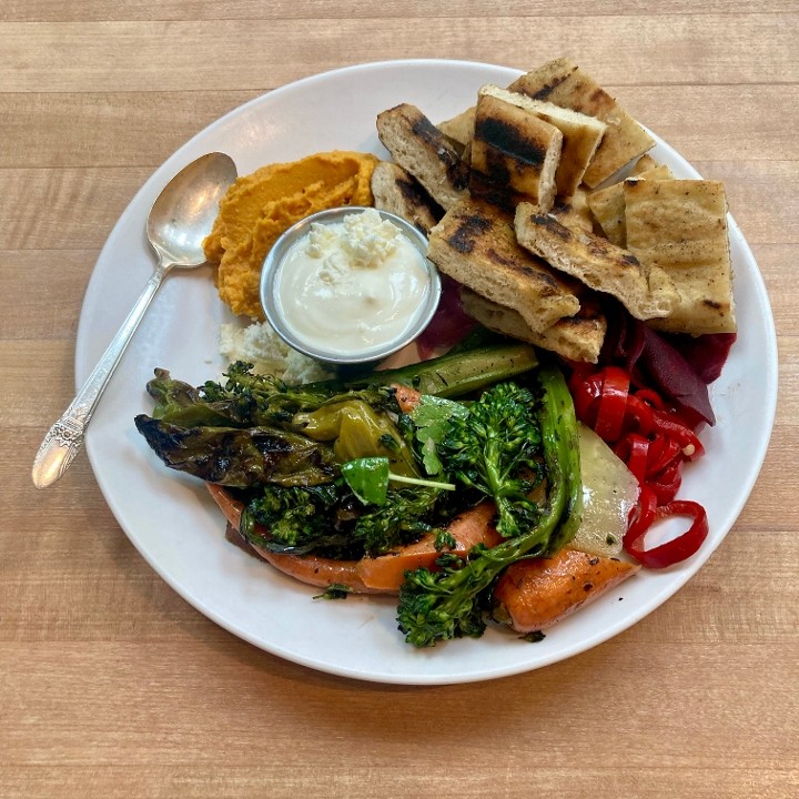 Grilled Veg Mezze Platter