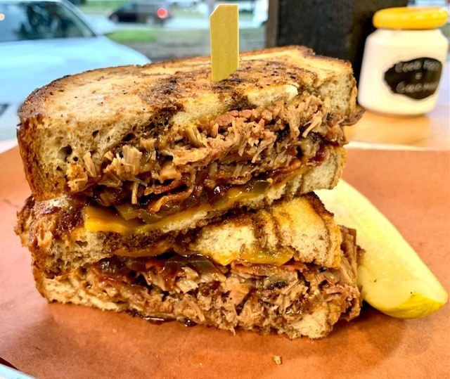 Texican Brisket Grilled Cheese