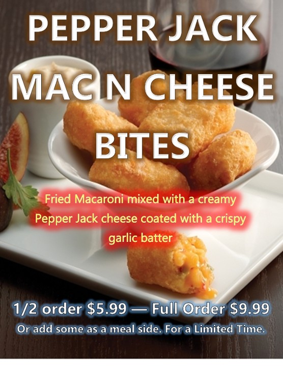 1/2 Pepper Jack Mac N Cheese Bites