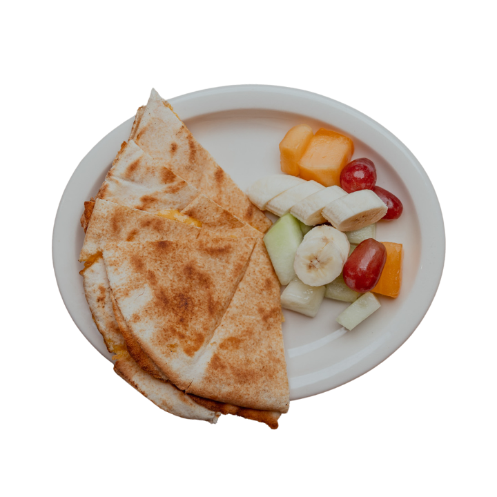 Grilled Cheddar Cheese Pita with Fruit