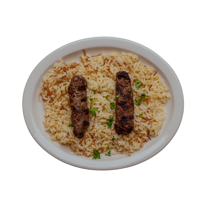 Beef Kafta with Brown Rice 