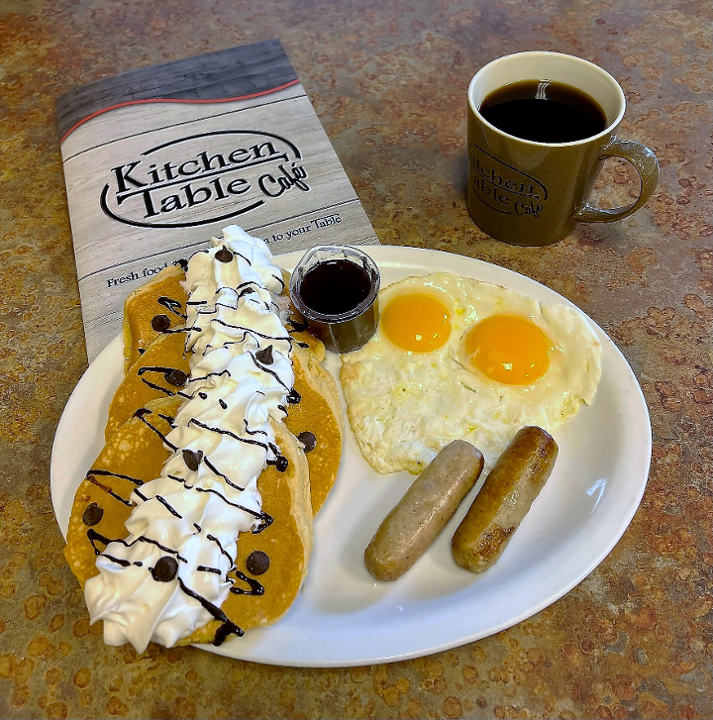 Chocolate Chip Pancake Combo