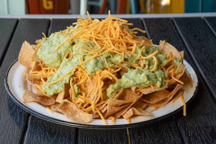 Chips with Guacamole and Cheese