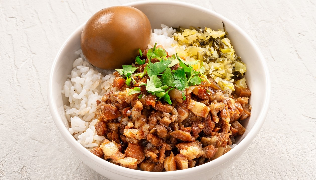 8. Braised Pork w/Egg on Rice
