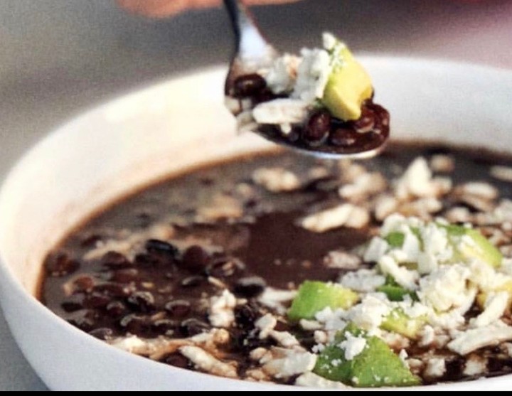 Black Bean Avo Soup