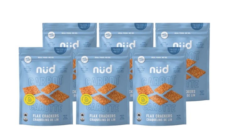 Nud Fud Keto Crackers - Carrot Flax