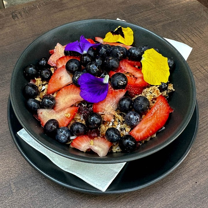 Granola, Greek Yogurt, Mixed Berries, Maple Syrup