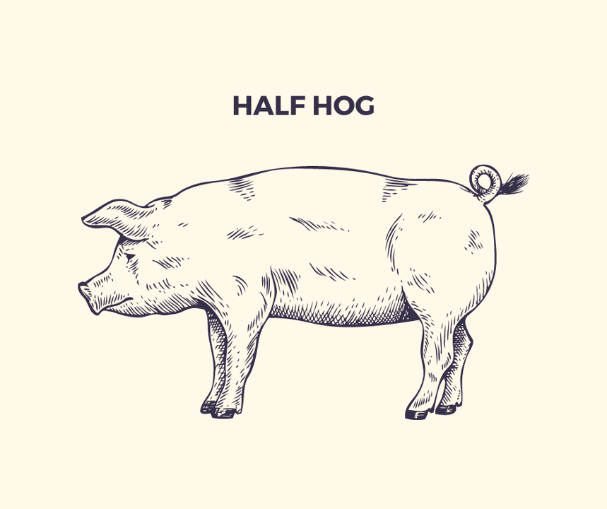 Half Hog (75 lbs)