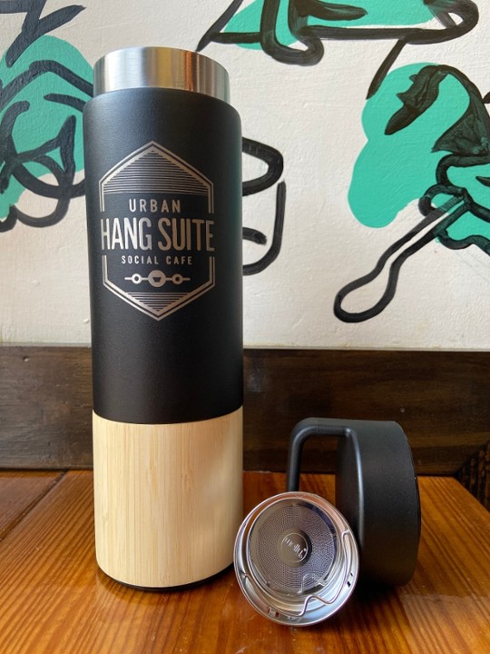 18 oz Insulated Bamboo UHS Water Bottle